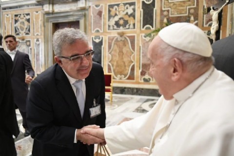 Raúl Jalil se reunió con el Papa Francisco
