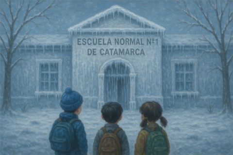 Cancelan las clases para evitar que se congelen los pibes: la repartija de presupuesto no sale de los bolsillos de Jalil