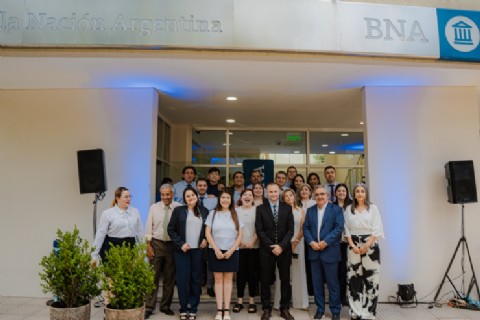 Banco Nación inauguró su sucursal en Villa Dolores para brindar mayor confort en el servicio a los vecinos chacareros