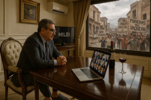 Raúl Jalil, el gobernador que juega a las escondidas: por Zoom con Cristina Y en la vida real con Milei