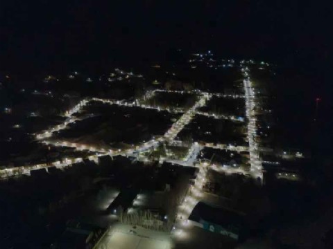Quedó inaugurado el adoquinado e iluminación LED en el centro de Antofagasta de la Sierra