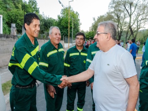 Jalil inauguró obras en Balcozna y anunció la construcción de una hostería