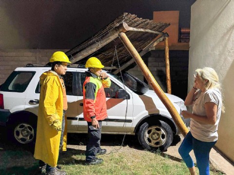 Asistencia ante el temporal: más de 40 intervenciones en la provincia