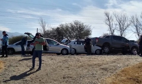 Choque en cadena en la Ruta Nacional 38