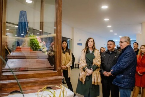 Sin meterse en la interna libertaria, Villarruel agradeció el "cariño de la gente" en su visita a la provincia