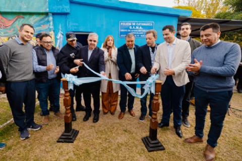 Jalil inauguró el Grupo de Apoyo Motorizado y Articulado en Huillapima