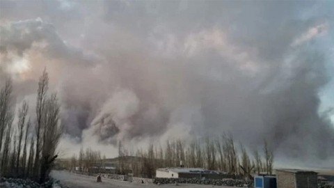 En Laguna Blanca 70 viviendas fueron afectadas por fuertes ráfagas de viento y polvo