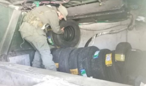 Detuvieron a un colectivo con casi 150 rodados que venían de Salta