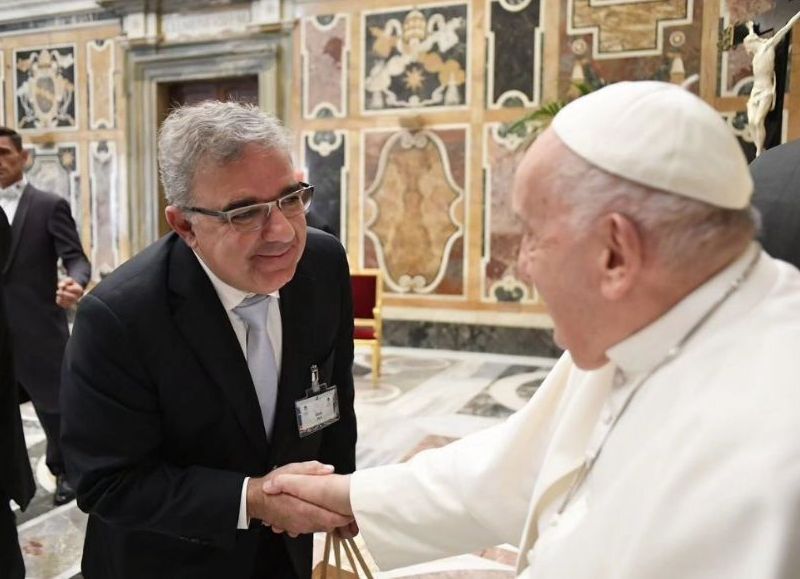 Raúl Jalil se reunió con el Papa Francisco