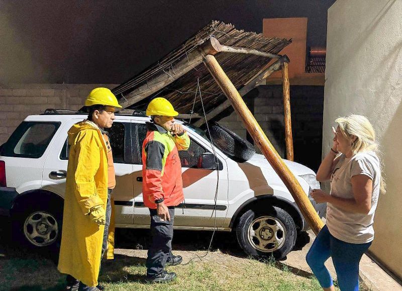 Asistencia ante el temporal: más de 40 intervenciones en la provincia