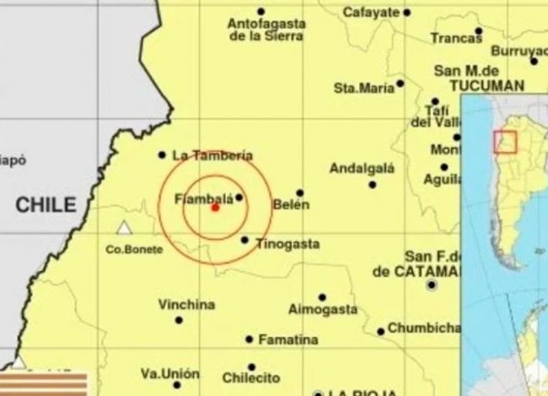 Un sismo de moderada intensidad sacudió la provincia